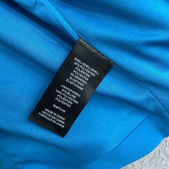 Dakota Blue Ladies' M Crepe Blazer Ruched Sleeves Open Front  L1178 - Picture 9 of 11